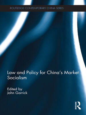 cover image of Law and Policy for China's Market Socialism